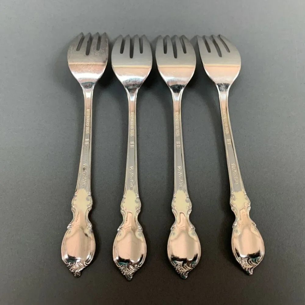 4 Rogers‎ Bros 1847 Reflection International Silver Silverplate 6 3/4 Forks